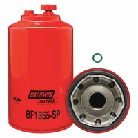 BALDWIN FILTERS Fuel Filter: Spin-On, 4 11/16 in Outside Dia, 1 1/4"-12 Thread Size, Cellulose (MPN BF1355-SP)