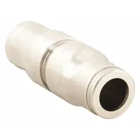 LEGRIS Push-Fit Union Fitting: 3/8 in OD x 3/8 in OD Size, Push-to-Connect x Push-to-Connect, Brass (MPN 3606 60 00)