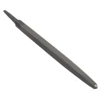 Machinists File: Square, Double-Cut, Safe Edge Cut, Bastard Cut, 10 in Lg without Tang, 3/8 in Wd (MPN 1NFT6)