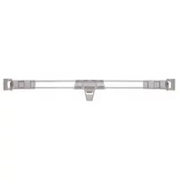 METRO Stackable Shelf Ledge: 3 7/8 in x 1 5/16 in, Front to Back, 1 Dividers/Ledges, Taupe, MQL30-2S