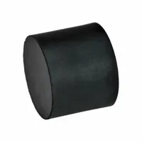 JW WINCO Vibration-Isolating Mount: Cylindrical, Natural Rubber, Female x Non-Threaded Style (MPN 452-20-15-M6-E-55)