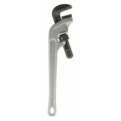 RIDGID End Pipe Wrench: 2 1/2 in Jaw Capacity, Serrated, 18 in Overall Lg - End Pipe Wrenches