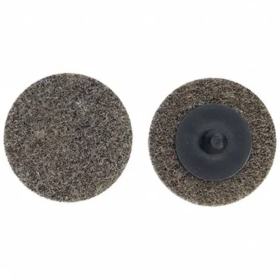 NORTON Quick-Change Disc: 2 in Dia, TR Quick-Change, Aluminum Oxide, Medium, Hard (8) - Deburring Wheels for Carbon Steel & Soft Metals