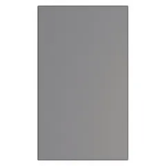 This 58-inch high, 34-inch wide, 1-inch thick panel is designed for use in commercial bathroom partitions. It features a steel face with a smooth semi-gloss charcoal finish and a honeycomb inner core. Suitable for constructing semi-private stalls in public restrooms.