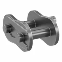 TSUBAKI Attachment Link: For Std Roller Chains, D-1, 100, Single Strand, 1 1/4 in Pitch, Steel (MPN 100D1CL)