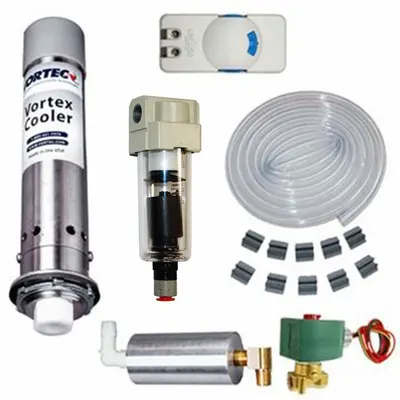 VORTEC Enclosure Cooler: 900 BtuH, Washdown, Cooling Only, 120V, 4, Roof Mount - Compressed Air Coolers