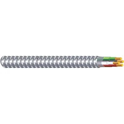 SOUTHWIRE Metal Clad Armored Cable: 14 AWG, 3 Conductors, Copper, 1,000 ft, Aluminum - Standard Metal-Clad Cables