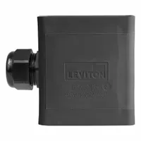 LEVITON Portable Outlet Box: Portable Outlet Box, 1 Gangs, 3R, Black, 3 7/8 in Overall Ht (MPN 3099-2E)