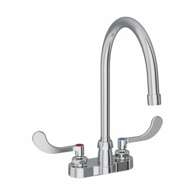 ELKAY Handle-Operated Faucet: Elkay, Brass, Centerset, Deck, 2 Mounting Holes - Centerset Kitchen Faucets