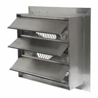 Exhaust Fan: 12 in Blade, 2 Speed, 1/4 hp, Totally Enclosed Air Over, 1,670 cfm, 115V AC, 1 ph (MPN AX12-3)