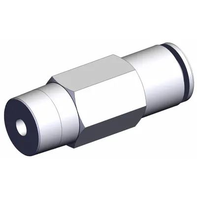 SMC Pneumatic Check Valve: Straight, 10 mm Tubing, 10 mm Tubing - Pneumatics