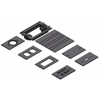 CARLON E976AK2 Rectangular PVC Flanges and Trim Rings for Floor Boxes