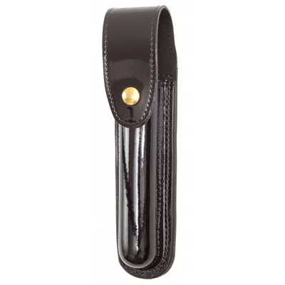 GOULD & GOODRICH, INC. Flashlight Pouch: Black, Synthetic Polymer, High Gloss - Duty Equipment Pouches