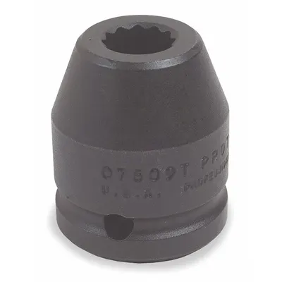 PROTO Impact Socket: 3/4 in Drive Size, SAE, 1 1/4 in Socket Size, 12-Point, Std - 3/4" Drive Impact Sockets