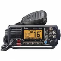 ICOM Marine Mobile Two Way Radio: VHF, Analog and Digital, DSC, 25 W, 1,065 Channels, Black, GPS (MPN M330G BLACK)