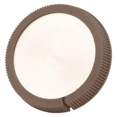 Knob for manual adjustment on HVACR equipment such as valves, dampers, or thermostats. Provides precise positioning for temperature, pressure, or airflow settings in commercial and industrial building systems.