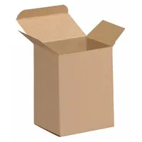 These reverse tuck cartons are made of kraft fibreboard with inside dimensions of 3 in length by 2 1/2 in width. The reverse-tuck closure allows easy folding and secure containment. Supplied in a 500-pack, they are used for packaging, storing, and shipping small parts or products