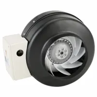 In-Line Duct Fan: 213 cfm Max., 6 in Duct, 37.3 W, 120V AC, 1 Ph, IP54, Steel (MPN 23224)