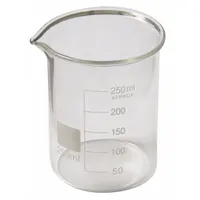 APPROVED VENDOR Beaker: 2 L, 67.6 fl oz, Tall Form, Colorless, Glass, Autoclavable