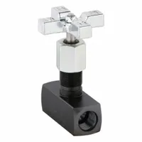 PARKER Metering Valve: 8 gpm Max Flow Rate, #8 SAE O-Ring Boss, #8 SAE O-Ring Boss, Steel, Needle (MPN MV820S)