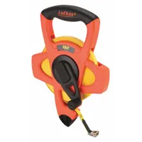 CRESCENT LUFKIN Long Tape Measure: Manual, FE150, SAE, 150 ft, 1/8 in, Plastic with Grip, Inch, Open