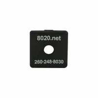 T-Slot Framing System Slot Covers and End Caps: 15 Series, Inch, 1 1/2 in x 13/64 in x 1 1/2 in, ABS (MPN 2030-1)