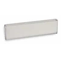 STANLEY VIDMAR Label Holder: 2 1/8 in x 5/8 in, Clear, Slide-In, 1 Label Holders, Snap-On, Plastic (MPN BLH02)