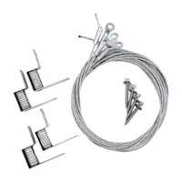 Suspension Kit: 5 ft Cable Lg, WC3 Cable Size, 1/4 in Fitting Size, 45° Eyelet, KV Bracket Lock (MPN 32045)