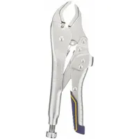 Locking Plier: Curved, Quick Release, 1 7/8 in Max Jaw Opening, 10 in Overall Lg, 1 1/4 in Jaw Lg (MPN IRHT82573)