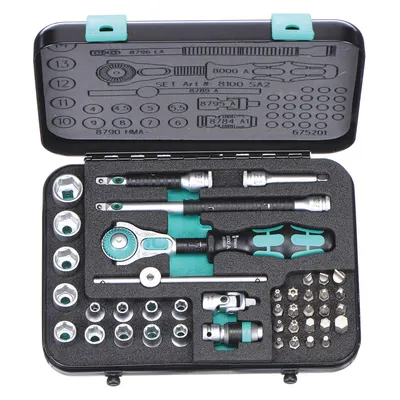 WERA Zyklop Socket Wrench Set - Metric Socket Sets with Drive Tools