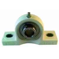 NTN Pillow Block Bearing: 1 1/4 in Bore, Polymer, Set Screws, 1 11/16 in Shaft Ht, 250°F Max Temp (MPN ZUCPPL206-20)