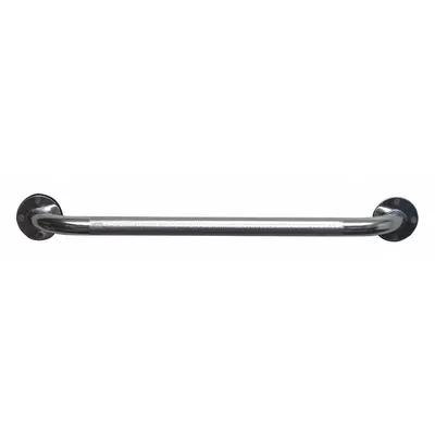 DMI Wall Grab Bar: Straight, 24 in Lg, 1 1/4 in Dia, Steel, Textured, 250 lb Wt Capacity - Standard Grab Bars