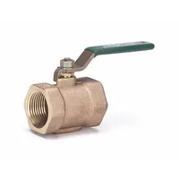 MILWAUKEE VALVE Butterfly Disc Valve: 2 in Pipe Size, NPT, 175 psi Max. Pressure (CWP), Bronze, FKM (MPN BB2-100 2)