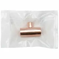 STREAMLINE Sweat Fitting Tee: 3/4 in CTS x 1/2 in CTS x 1/2 in CTS, Cup x Cup x Cup, Cast Bronze (MPN W 04043CB)