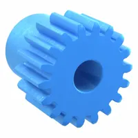 Machined Spur Gear: Module m 1, 18 Teeth, 6 mm Bore Dia, Nylon, 20° Pressure Angle, Plain Bore (MPN PS1-18)