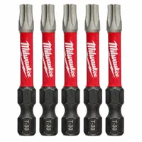 MILWAUKEE Driver Bit: Power Bit, T30 Bit Size, Imperial, Torx® Head, T30 Bit Industry Size, 5 PK (MPN 48-32-4687)