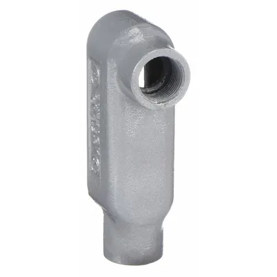 HUBBELL KILLARK Conduit Outlet Body: Iron, Powder Coated, 3/4 in Trade Size, LB Body - LB - 90° Elbow Type