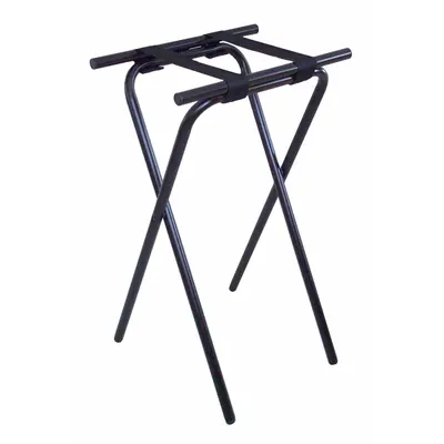 CSL Tray Stand: Steel, Black, 19 in Overall Wd, 31 in Overall Ht - Tray Stands