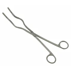 Crucible Tongs, Stainless Steel, Platinum Tips, 1 7/16 in Tip Length, Crucible Tip, 787-116
