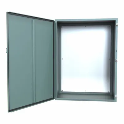 HAMMOND Electrical Enclosure: Steel, 48 in x 36 in x 20 in, NEMA 12/13, w/Panel - Steel Dust-Tight Enclosures