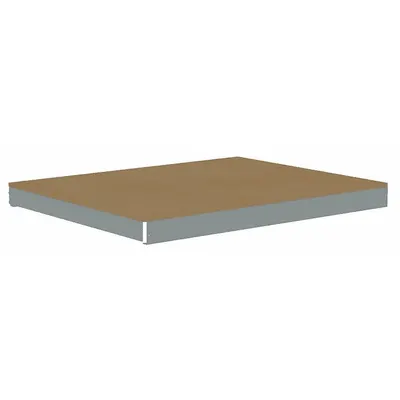 TENNSCO Shelf: 48 in x 36 in, 2,500 lb Load Capacity, Particleboard, Gray - Particleboard Decking Shelf Kits for Boltless Shelving