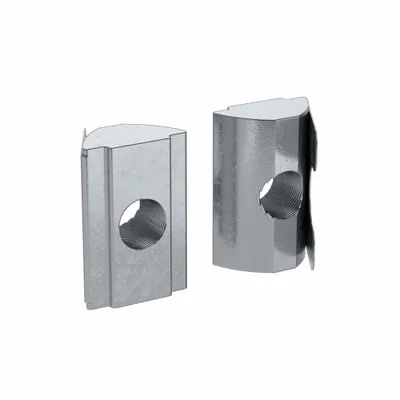 FATH INC. Roll In T-Nut: 5/16"-18 Size, For 0.4 in Slot Wd, 15 Series/40 Series, Single Center - Roll-In T-Nuts