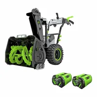 EGO Cordless Walk-Behind Snow Blower Kit: 200° Chute Turning Radius, Cordless, Electric, 12.0 Ah (MPN SNT2807)