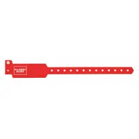 ID Wristband: Allergy Alert, 10 1/4 in Overall Lg, 1 3/8 in Overall Wd, Plastic, Red, 500 PK (MPN ALR-PW-03)
