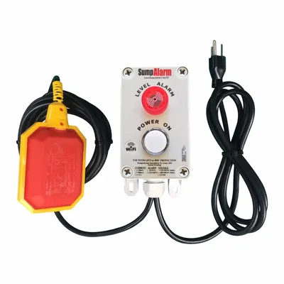 SUMP ALARM High Water Alarm: High Level, 120V AC, Auto/Manual, 90 dB, Audio/Visual - Wi-Fi Enabled Liquid-Level Alarms