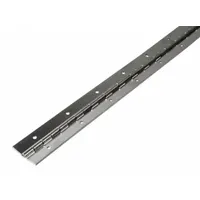 MONROE PMP Piano Hinge: Steel, 72 in Leaf Ht, 1 1/2 in Leaf Wd, Through Hole (MPN CB26015072GA)