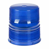GROTE Replacement Lens: Round, Beacon Light, 6 in Ht - Vehicle Lighting, Polycarbonate, Blue (MPN 98175)