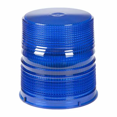 GROTE Replacement Lens: Round, Beacon Light, 6 in Ht - Vehicle Lighting, Polycarbonate - Round Replacement Lenses