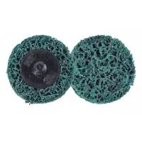 This 2-inch diameter coating-removal disc features aluminum oxide abrasive in an extra coarse XC-DR grade. It is designed for stripping paint, rust, and surface contaminants from all metals in industrial maintenance and fabrication applications