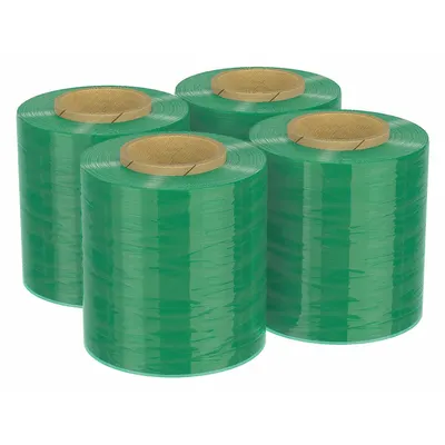 GOODWRAPPERS Handle with Brake Stretch Wrap, Light Green, 4 PK